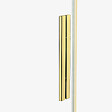 OTITEC - Porte de douche dorée  140 cm 4 volets coulissante gauche HAWAII GOLD - vignette