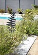 CENTRALE BRICO - Déco en métal à planter Fougère - 25x70 cm - anthracite - vignette