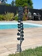 CENTRALE BRICO - Déco en métal à planter Physalis - 9x70 cm - anthracite - vignette