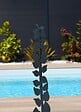 CENTRALE BRICO - Déco en métal à planter Physalis - 9x70 cm - anthracite - vignette