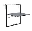 CENTRALE BRICO - Table de balcon réglable Soléa - 55x45 cm - anthracite - vignette