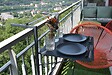 CENTRALE BRICO - Table de balcon réglable Soléa - 55x45 cm - anthracite - vignette