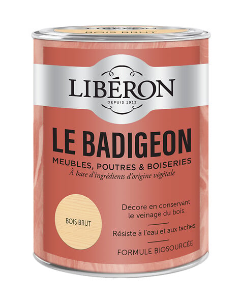 LIBERON - Badigeon bois brut - 0,25 L - Mat velouté - large