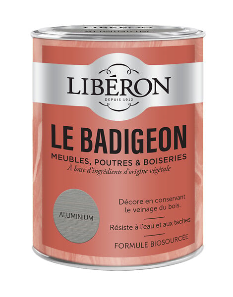 LIBERON - Lasure décorative Le Badigeon - Aluminium - 0,25 L - large