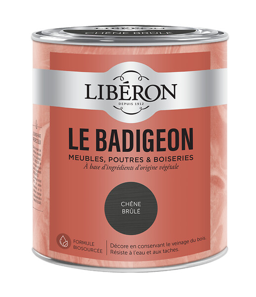 LIBERON - Badigeon chêne brûlé - Bois - Mat velouté 0,75L - large