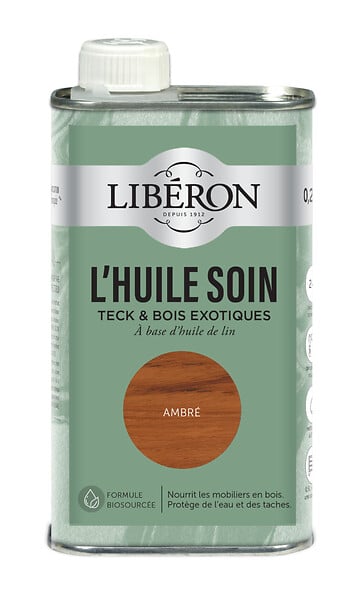 LIBERON - Huile soin pour meubles Ambré - 0,25 L - large