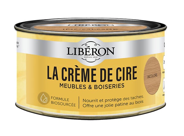 LIBERON - Cire pâte incolore pour bois - 0,25 L - large