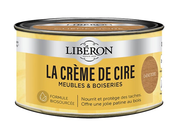 LIBERON - La Crème de cire pâte chêne doré 0,25 L - large