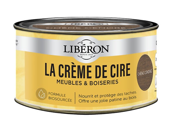 LIBERON - Crème de cire pâte - Chêne cendré - 0,25 L - large