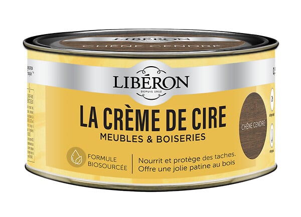 LIBERON - Crème de cire pâte - Chêne Cendré - 0,5L - large