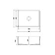 GODART - Evier timbre d'office 66cm en céramique blanc - vignette
