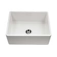 GODART - Evier timbre d'office 66cm en céramique blanc - vignette