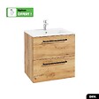 OTITEC - Vasque à encastrer avec siphon OFFERT | GEM | Blanc | 61 × 7 × 46 - vignette