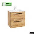 OTITEC - Vasque à encastrer avec siphon OFFERT | NOVA | Blanc | 60 × 6 × 46 - vignette