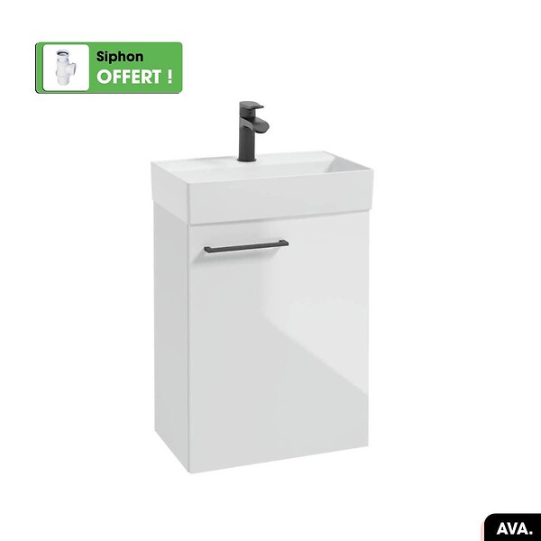 OTITEC - Vasque à encastrer avec siphon OFFERT | AVA | Blanc | 48 × 10 × 31 - large