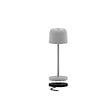 LUMISKY - Lampe de table sans fil SOPHIA Gris clair H28cm - vignette