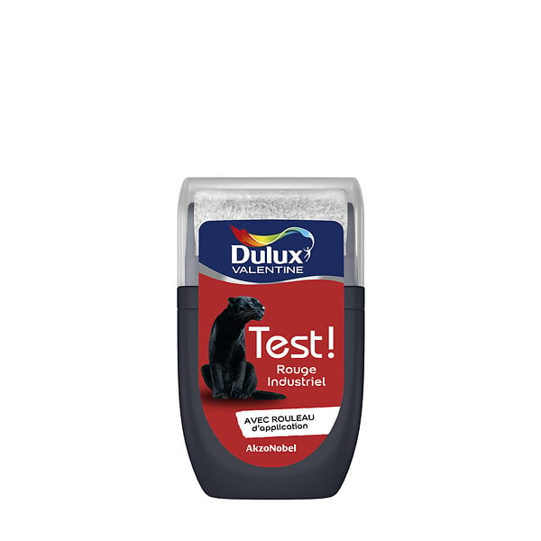 DULUX VALENTINE - Peinture Crème de Couleur Cuisine et Bain Sati Rouge Industriel 0,03 L - large