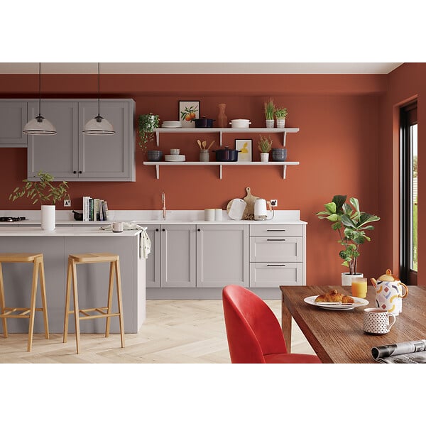 DULUX VALENTINE - Peinture Cuisine et Bain satinée Terre Cuite 0,75L - large