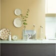 DULUX VALENTINE - Peinture Crème de Couleur Cuisine et Bain Satin Jaune Safrane 0,75 L - vignette