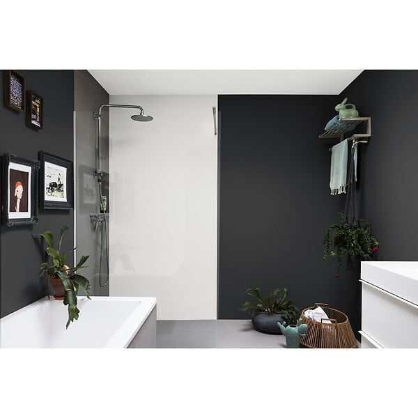 DULUX VALENTINE - Peinture Crème de Couleur Cuisine et Bain Satin Noir 0,75 L - large