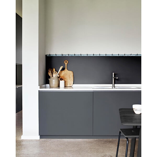 DULUX VALENTINE - Peinture murale cuisine et bain - Satin - Anthracite 2 L - large