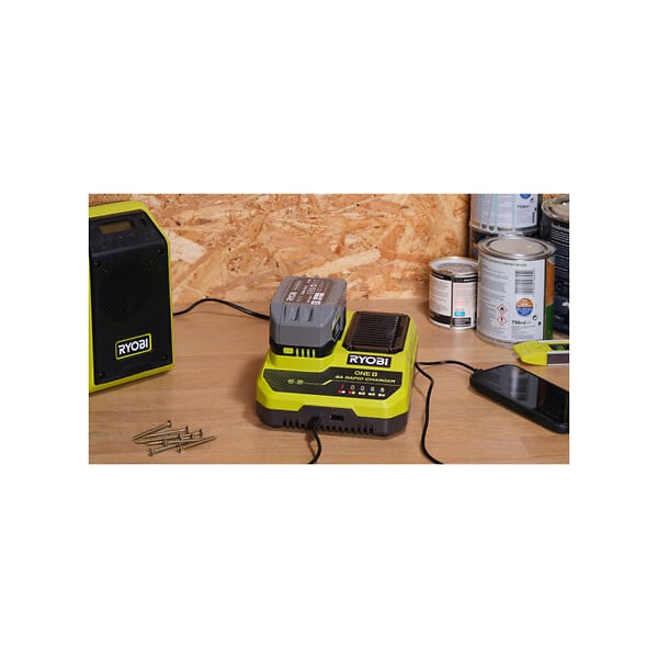 RYOBI - Chargeur rapide RYOBI 18V One+ - 8.0Ah - RC18180 - large