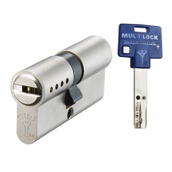 MUL-T LOCK - Cylindre à  double entrée INTERACTIVE + 31X50 - MUL T LOCK - EUM6P3150XX3PBLVA - large