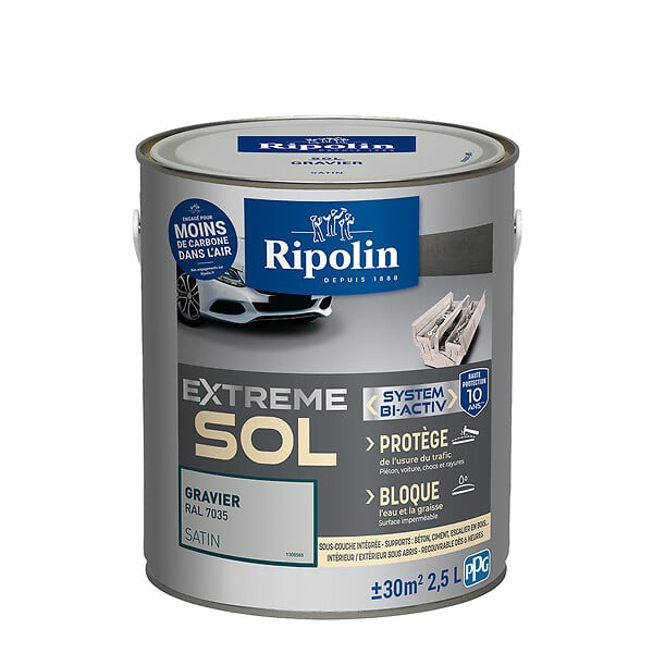 RIPOLIN - Peinture sol Ripolin Extreme Sol Gravier - Satin - 2.5 L - large