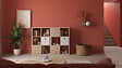 MODE DE VIE - Meuble 6 cases PVC Cubyx - Chêne sanoma - H102xL69,5xP29,5cm - vignette