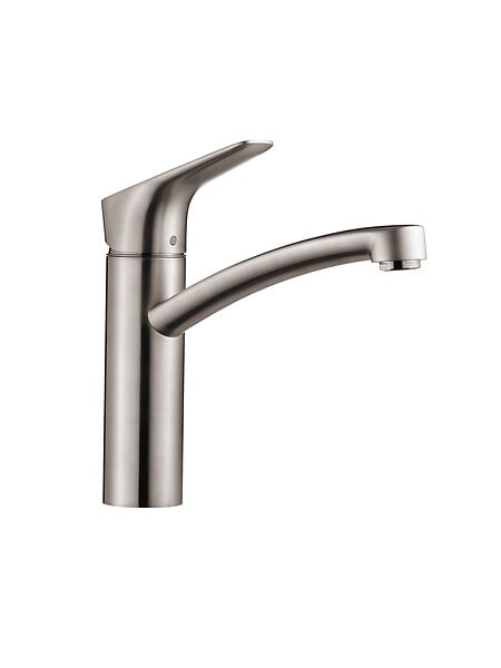 HANSGROHE - Mitigeur haut pour Evier MyCube M Steel Optic - large