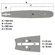 GT GARDEN - Guide 16 pouces (40 cm) avec chaîne 66 maillons pour tronçonneuse - vignette