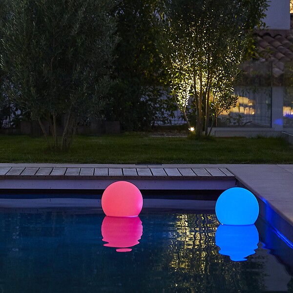 LUMISKY - Boule lumineuse sans fil flottante BOBBY D30cm - large