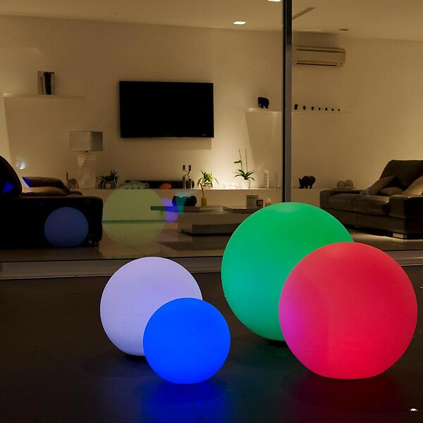 LUMISKY - 2 Boules lumineuses sans fil flottantes BOBBY D30cm - large