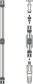 GARDENA - Réparateur de tuyau Diam.19mm - Plastique - large