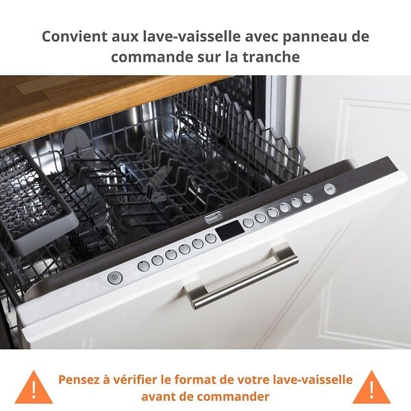 CUISINEANDCIE - Cuisineandcie - Façade pour lave-vaisselle tout intégrable Eco Chene Naturel L 60 cm - large