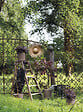 DEROMA - Pot de fleurs en terre cuite Cilindro Modul'O Grafite - Diam.25xH.21cm - vignette