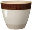 DEROMA - Pot Shadow en terre cuite émaillée - Diam.18,5xH.18,5cm - vignette