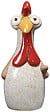 DEROMA - Poule décorative Galline en terre cuite - 30cm - vignette