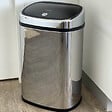 KITCHEN MOVE - Poubelle push inox CITY argent 48L - vignette