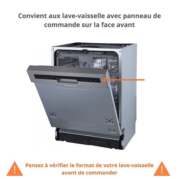 CUISINEANDCIE - Cuisineandcie - Façade pour lave-vaisselle semi-intégrable Eco Chene Naturel L 60 cm - large