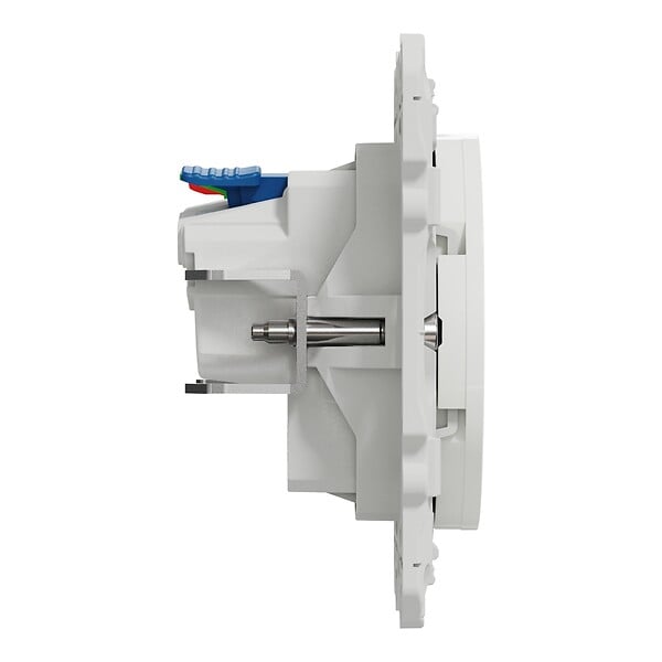 SCHNEIDER ELECTRIC - Prise de courant affleurant Odace - Blanc - 16A - large