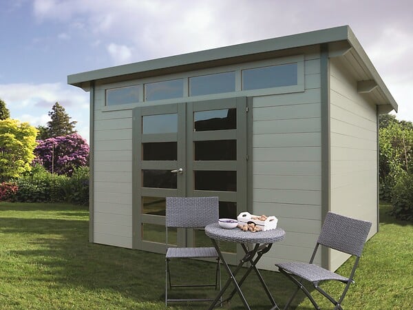 SOLID - Abri de jardin moderne Verona en bois - 7,20m² - large