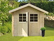 SOLID - Abri de jardin bois Chartres - Beige - L.298xl.238xH.239cm - vignette