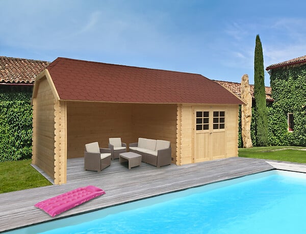 SOLID - Abri de jardin York - Bois - 8,88m2 - large