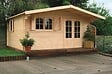 SOLID - Abri de jardin Chamonix - Avec avancée - Bois  - 27,5m2 - vignette
