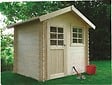 SOLID - Abri de jardin bois Laval - Naturel - L.238xP.198xH.239cm - vignette