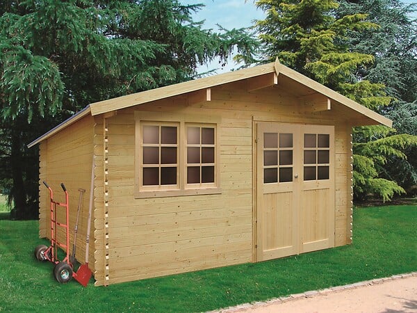SOLID - Abri de jardin Visp - Bois - 28mm - 5.90m2 - large