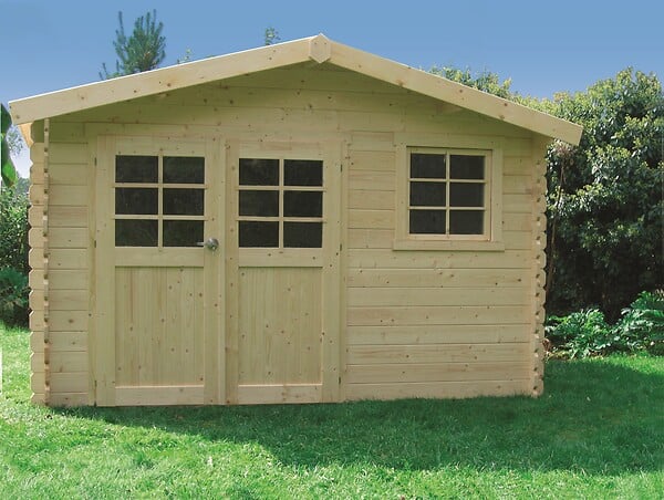 SOLID - Abri de jardin Chimay - Autoclavé - Bois - 10,67m2 - large