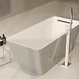 OMNIRES - Mitigeur de baignoire îlot PARMA Couleur: chrome/blanc - vignette