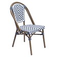 OVIALA - Chaise de terrasse en aluminium et rotin synthétique - Auteuil - vignette